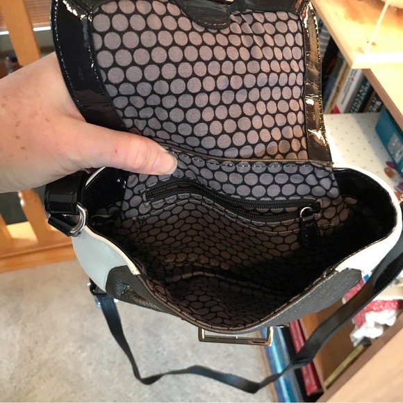 Brighton Color Block Crossbody Patent Purse - Picture 7 of 10